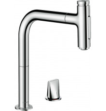 Смеситель Hansgrohe Metris Select 73818000 для кухонной мойки однорычажный, хром