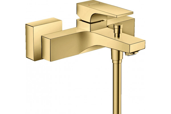Смеситель Hansgrohe Metropol 32540990 для ванны с душем, однорычажный, золото