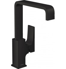 Смеситель Hansgrohe Metropol 32511670 для раковины, с донным клапаном Push-Open, однорычажный, черный