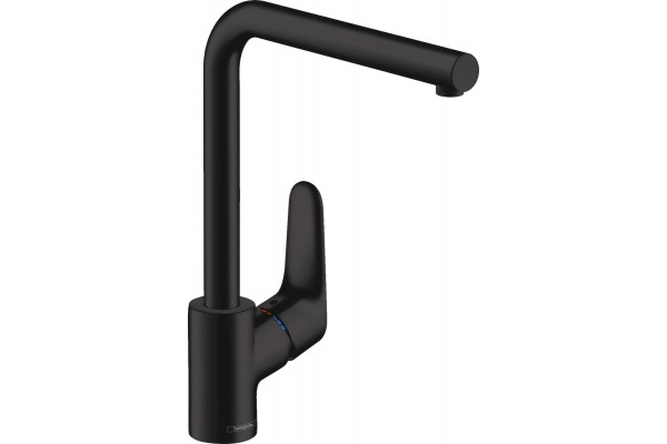 Смеситель Hansgrohe Focus 31817670 для кухонной мойки однорычажный, черный