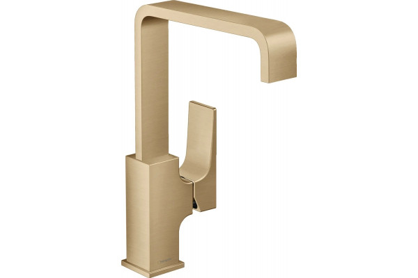 Смеситель Hansgrohe Metropol 32511140 для раковины, с донным клапаном Push-Open, однорычажный, бронза
