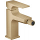Смеситель Hansgrohe Metropol 32520140 для биде, с донным клапаном Push-Open, однорычажный, бронза