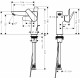 Смеситель Hansgrohe Talis E 71754700 для раковины, с донным клапаном, однорычажный, белый