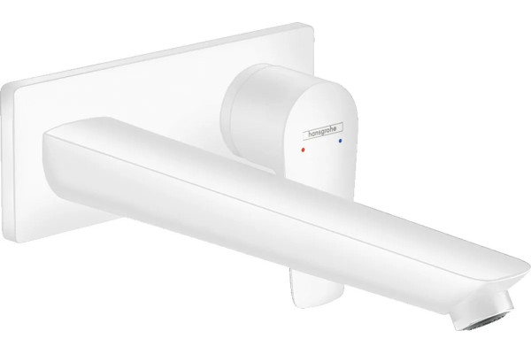 Смеситель Hansgrohe Talis E 71734700 для раковины однорычажный, белый