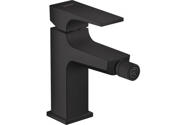Смеситель Hansgrohe Metropol 32520670 для биде, с донным клапаном Push-Open, однорычажный, черный