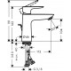 Смеситель Hansgrohe Talis E 71710140 для раковины с донным клапаном, однорычажный, бронза