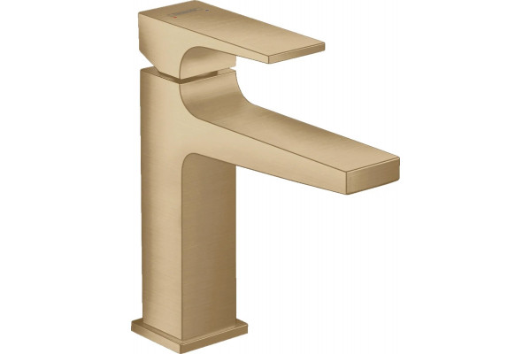 Смеситель Hansgrohe Metropol 32507140 для раковины, с донным клапаном Push-Open, однорычажный, бронза