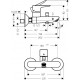 Смеситель Hansgrohe Talis E 71740340 для ванны с душем, однорычажный, хром