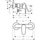 Смеситель Hansgrohe Talis E 71760990 для душа однорычажный, золото
