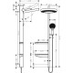 Душевая стойка Hansgrohe Rainfinity 26842700 цвет белый, штанга 140 см