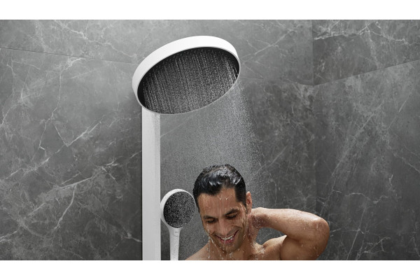 Душевая стойка Hansgrohe Rainfinity 26842700 цвет белый, штанга 140 см