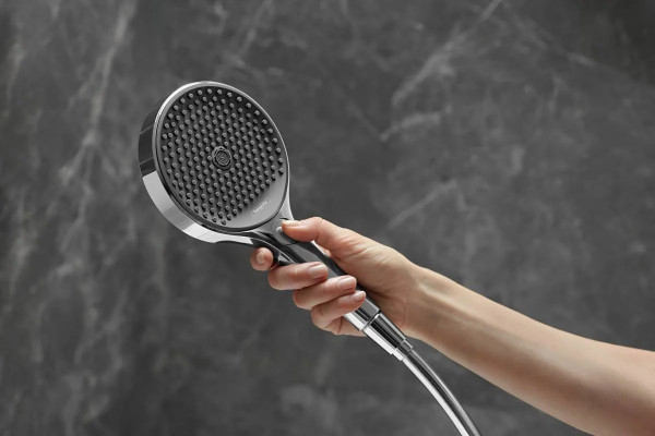 Душевой гарнитур Hansgrohe Rainfinity Ecosmart 27672000 хром, штанга 94.5 см