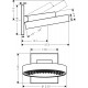 Верхний душ Hansgrohe Rainfinity 26226700 цвет белый, размер 25 см