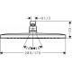 Верхний душ Hansgrohe Croma 26257000 хром, размер 28 см, 1 режим
