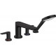 Смеситель Hansgrohe Talis E 71748670 на борт ванны однорычажный, черный