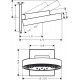 Верхний душ Hansgrohe Rainfinity 26232700 цвет белый, штанга 16.8 см