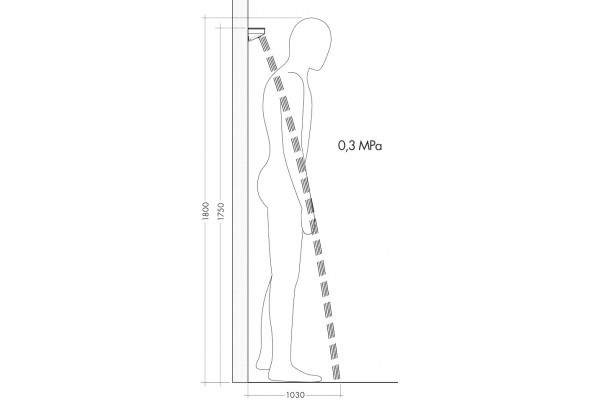 Верхний душ Hansgrohe Rainfinity 26243000 хром, штанга 6.4 см
