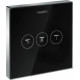 Переключатель потоков Hansgrohe ShowerSelect 15736600 на три потребителя, черный, нажимной