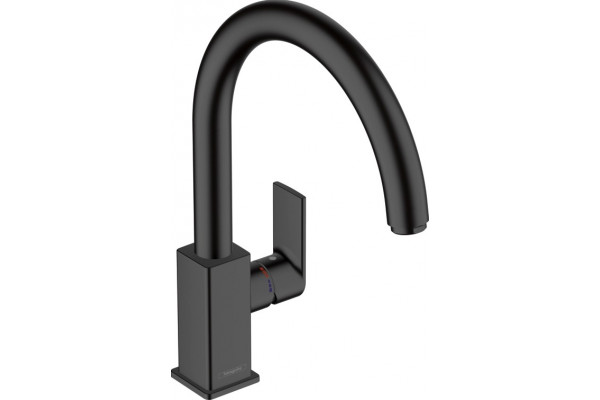 Смеситель Hansgrohe Vernis Shape M35 71871670 для кухонной мойки однорычажный, черный