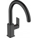 Смеситель Hansgrohe Vernis Shape M35 71871670 для кухонной мойки однорычажный, черный