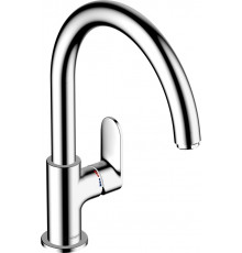 Смеситель Hansgrohe Vernis Blend M35 71870000 для кухонной мойки, хром, однорычажный, высота излива 20.9 см