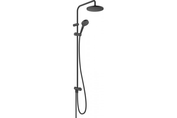 Душевая стойка Hansgrohe Vernis Blend Showerpipe 200 1jet Reno 26272670 цвет черный, штанга 112.9 см