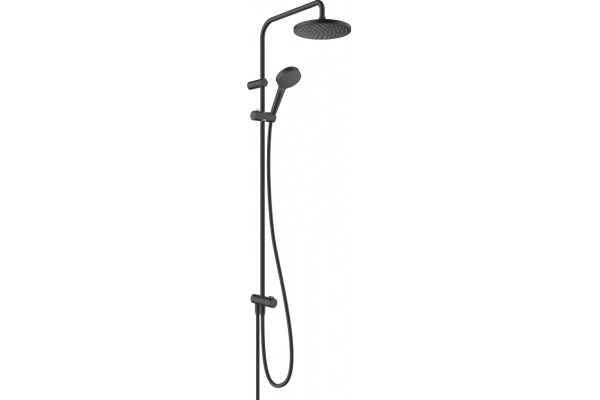 Душевая стойка Hansgrohe Vernis Blend Showerpipe 200 1jet Reno 26272670 цвет черный, штанга 112.9 см