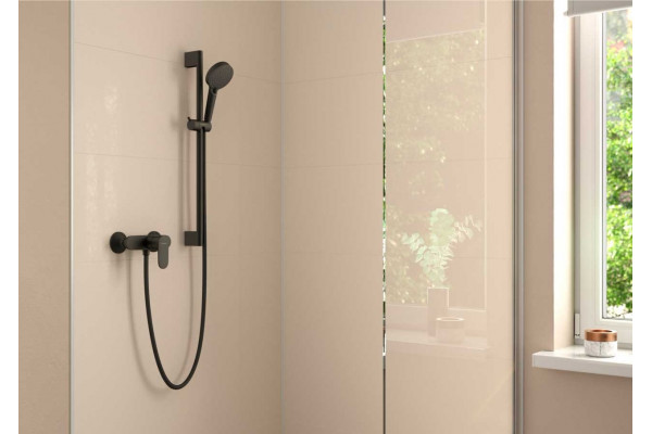 Смеситель Hansgrohe Vernis Blend 71640670 для душа, черный, однорычажный