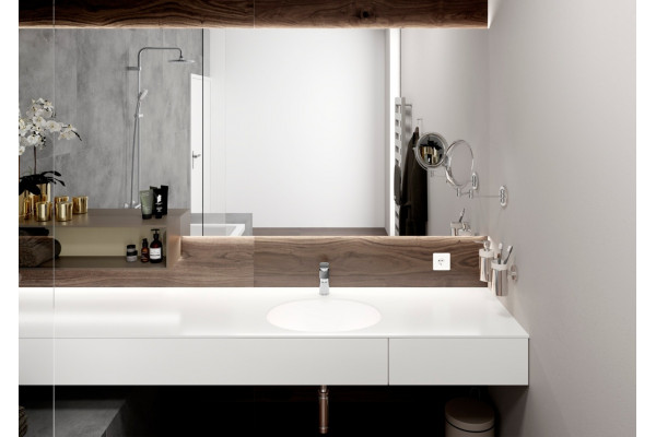Смеситель Hansgrohe Vernis Blend 71580000 для раковины, хром, однорычажный, высота излива 8.8 см