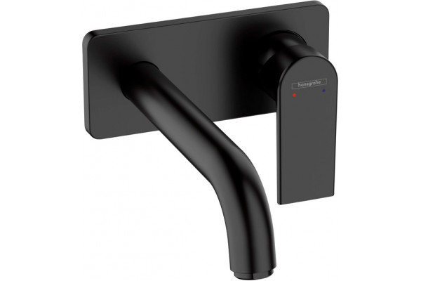 Смеситель Hansgrohe Vernis Shape 71578670 для раковины, черный, однорычажный, длина излива 20.7 см