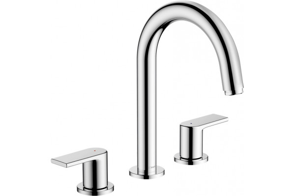 Смеситель Hansgrohe Vernis Shape 71563000 для раковины, хром, двухвентильный, высота излива 15.1 см