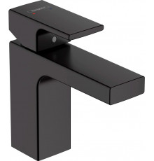 Смеситель Hansgrohe Vernis Shape 71561670 для раковины, черный, однорычажный, высота излива 9.5 см
