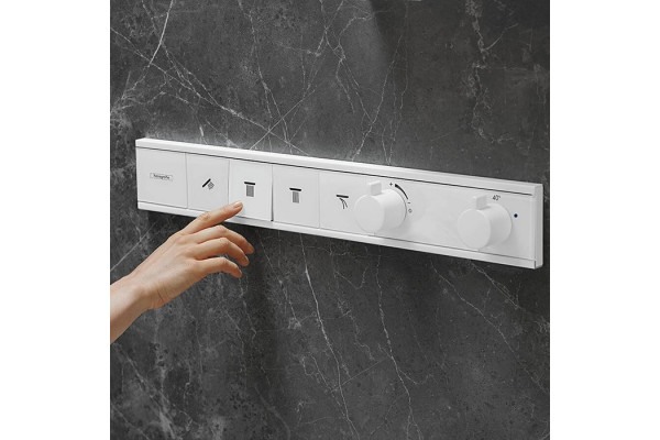 Термостат Hansgrohe RainSelect 15382700 для душа, белый матовый, термостат