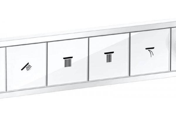 Термостат Hansgrohe RainSelect 15382700 для душа, белый матовый, термостат