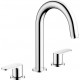Смеситель Hansgrohe Vernis Blend 71553000 для раковины, хром, двухвентильный, высота излива 15.1 см