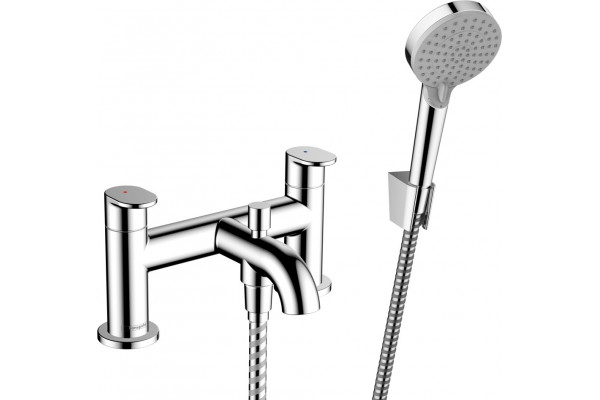 Смеситель Hansgrohe Vernis Blend 71461000 на борт ванны, хром, двухвентильный, длина излива 11 см