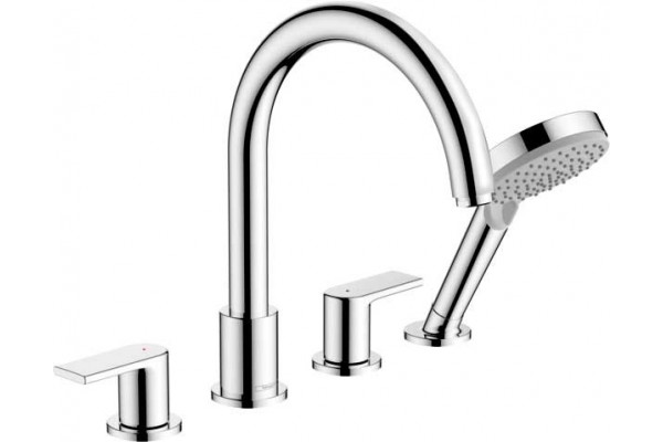 Смеситель Hansgrohe Vernis Shape 71459000 на борт ванны, хром, двухвентильный, длина излива 21.1 см
