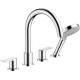 Смеситель Hansgrohe Vernis Shape 71459000 на борт ванны, хром, двухвентильный, длина излива 21.1 см