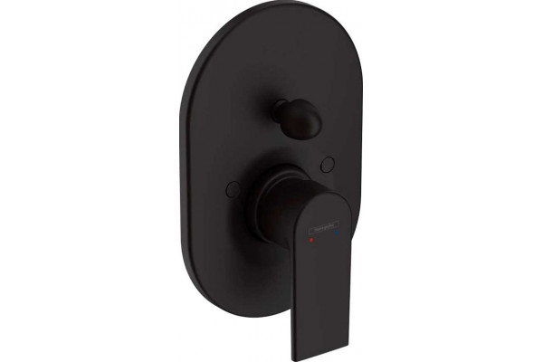 Смеситель Hansgrohe Vernis Shape 71458670 для ванны с душем, черный, однорычажный