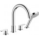 Смеситель Hansgrohe Vernis Blend 71456000 на борт ванны, хром, двухвентильный, длина излива 21.1 см