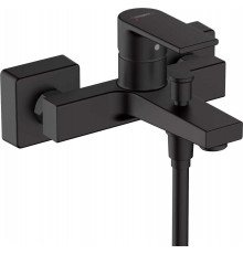 Смеситель Hansgrohe Vernis Shape 71450670 для ванны с душем, черный, однорычажный, длина излива 16.6 см