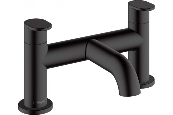 Смеситель Hansgrohe Vernis Blend 71442670 на борт ванны, черный, двухвентильный, длина излива 11 см