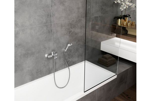 Смеситель Hansgrohe Vernis Blend 71440000 для ванны с душем, хром, однорычажный, длина излива 17.1 см