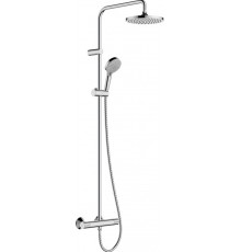 Душевая стойка Hansgrohe Vernis Blend Showerpipe 200 1jet EcoSmart 26089000 хром, штанга 112.4 см