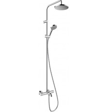 Душевая стойка Hansgrohe Vernis Blend Showerpipe 200 1jet EcoSmart 26079000 хром, штанга 152.4 см