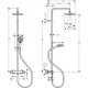 Душевая стойка Hansgrohe Vernis Shape 26318000 Showerpipe 200 1jet Green с термостатом, хром, штанга 117 см, шланг пластиковый 160 см