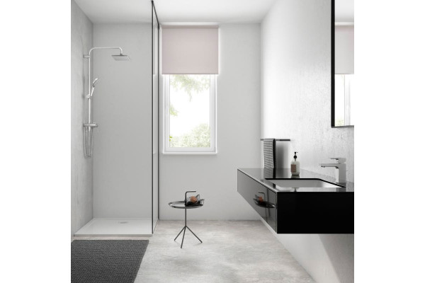 Душевая стойка Hansgrohe Vernis Shape 26289000 Showerpipe 230 1jet Reno EcoSmart хром цвет черный, штанга 116.7 см