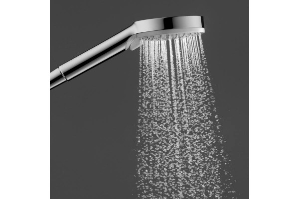 Душевая стойка Hansgrohe Vernis Shape 26286000 Showerpipe 230 1jet с термостатом, хром, штанга 117 см, шланг пластиковый 160 см