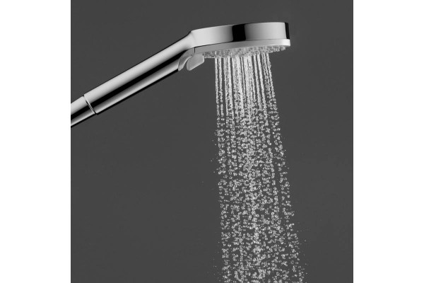 Душевая стойка Hansgrohe Vernis Shape 26286000 Showerpipe 230 1jet с термостатом, хром, штанга 117 см, шланг пластиковый 160 см