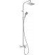 Душевая стойка Hansgrohe Vernis Shape 26284000 Showerpipe 230 1jet с термостатом, хром, штанга 117 см, шланг пластиковый 160 см